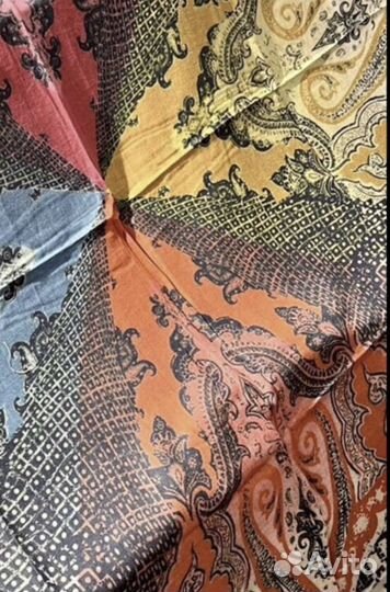 Платок шаль пашмина Etro(Этро) цветные огурцы
