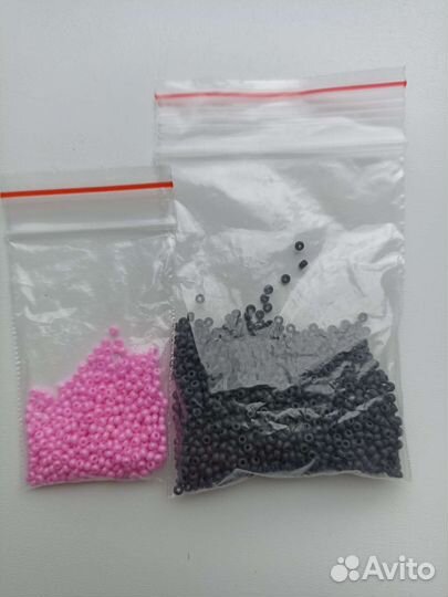 Бисер, рубка, стеклярус, бусины