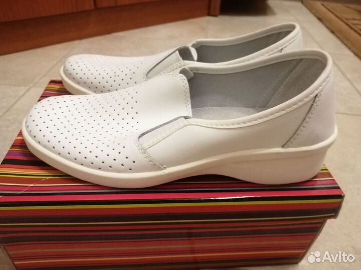 Мокасины медицинские, туфли новые р. 38