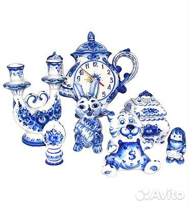 Авторская посуда гжель