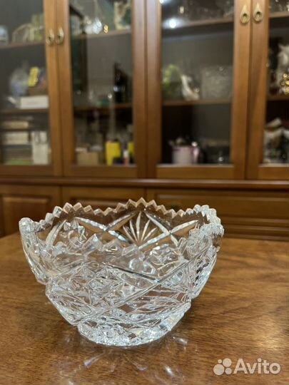 Хрустальные вазы/салатники 2шт