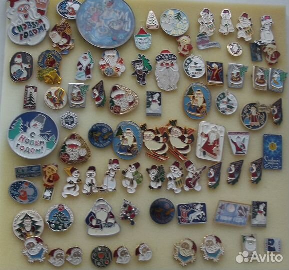 Значки СССР С Новым Годом, Ну Погоди