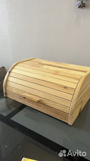 Хлебница из дерева Икея