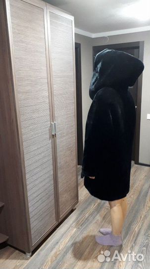 Шуба с капюшоном