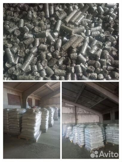 Пелеты из лузги подсолнечника