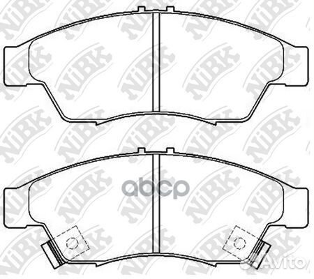 Колодки пер. suzuki liana 01 PN9804 NiBK