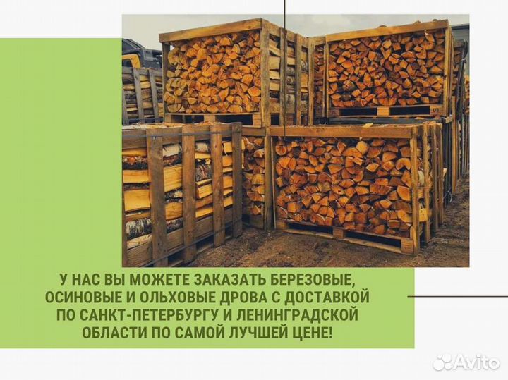 Дрова колотые березовые