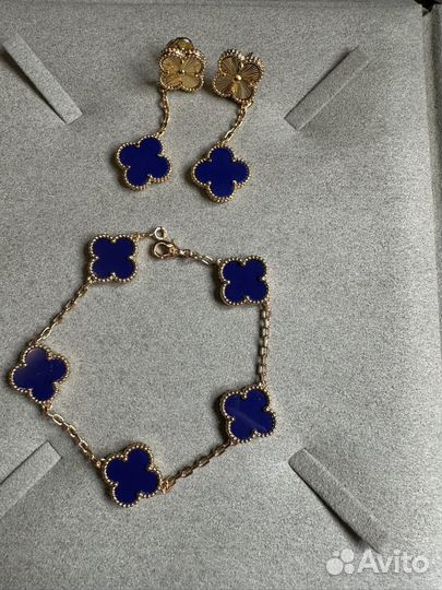 Браслет и серьги van cleef