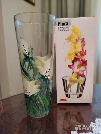Ваза для цветов стекло