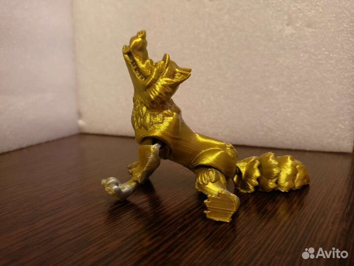 Довольный волк. 3D-печать