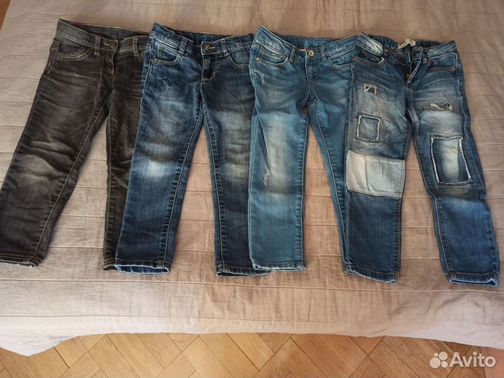 Джинсы Zara, Benetton, H&m 104 110