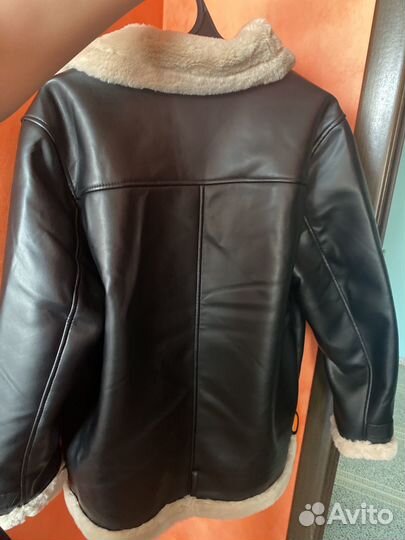 Куртка кожаная женская с мехом