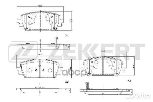 Колодки торм. диск. передн. Kia Sorento IV 20