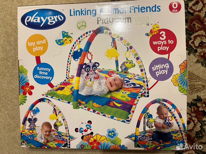 Игровой коврик с дугами игрушка playgro