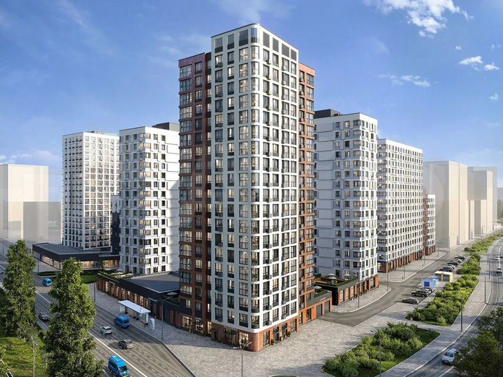 2-к. квартира, 47,3 м², 9/22 эт.