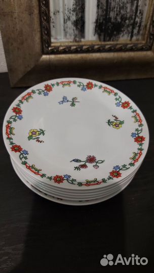 Набор десертных тарелок Bogemia, Чехословакия