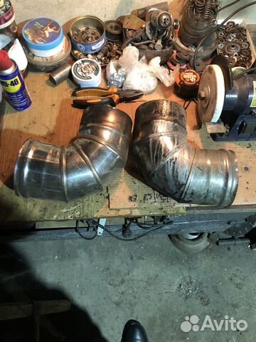 Дымоход, отводы 90 градусов, нержавейка