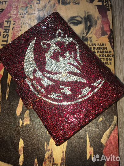 Визитница со стразами 