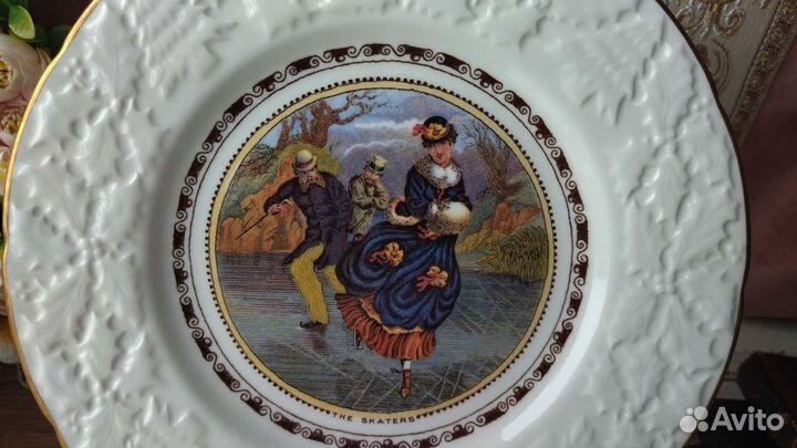 Тарелка coalport рождество christmas 1981