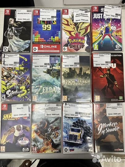 Диски на nintendo switch