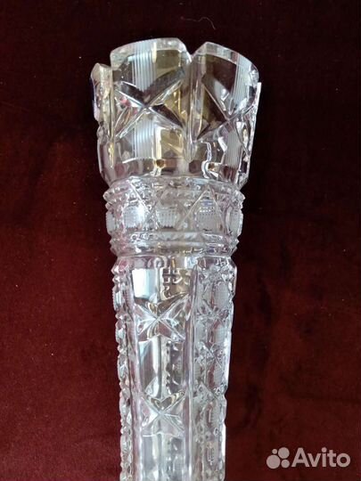 Ваза хрустальная