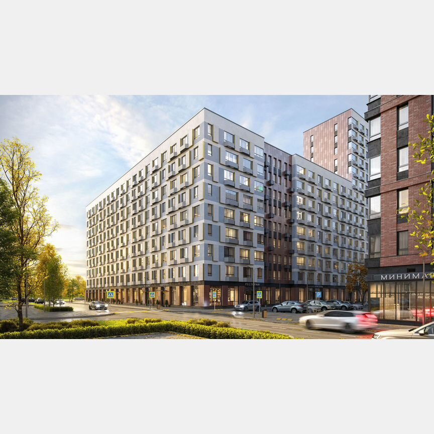 3-к. квартира, 60,1 м², 8/9 эт.