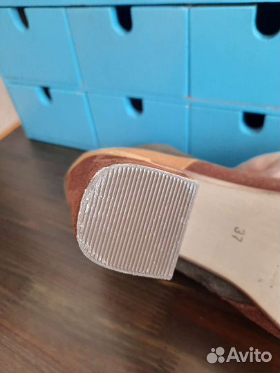 Ботильоны женские 37 размер натуральная замша