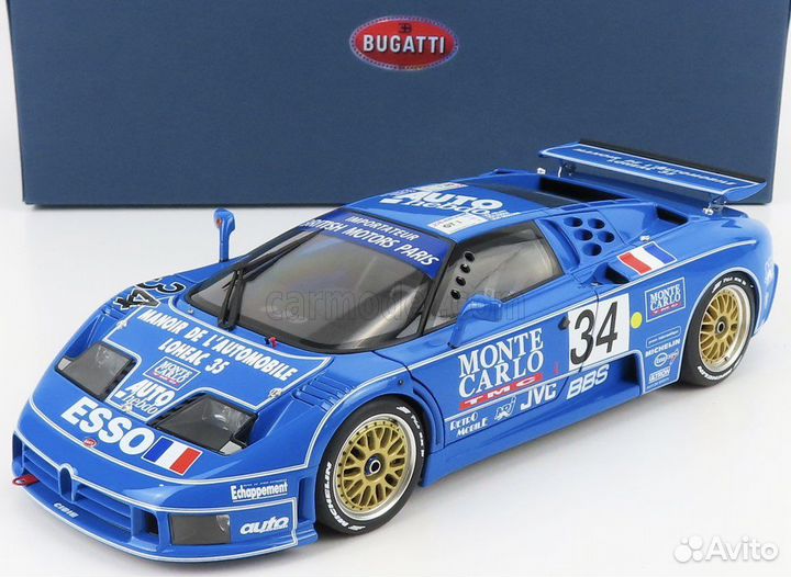 Bugatti еb110 3.5L turbo V12 1/18 Autoart