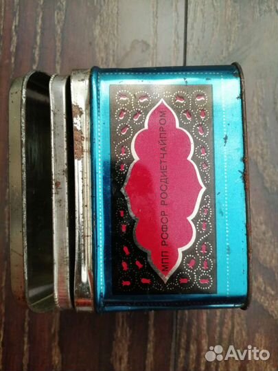 Жестяная банка от грузинского чая