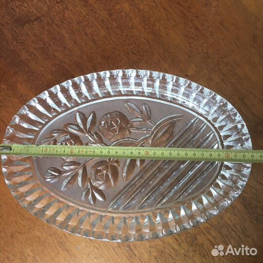 Хрустальные ваза салатник штоф блюдо