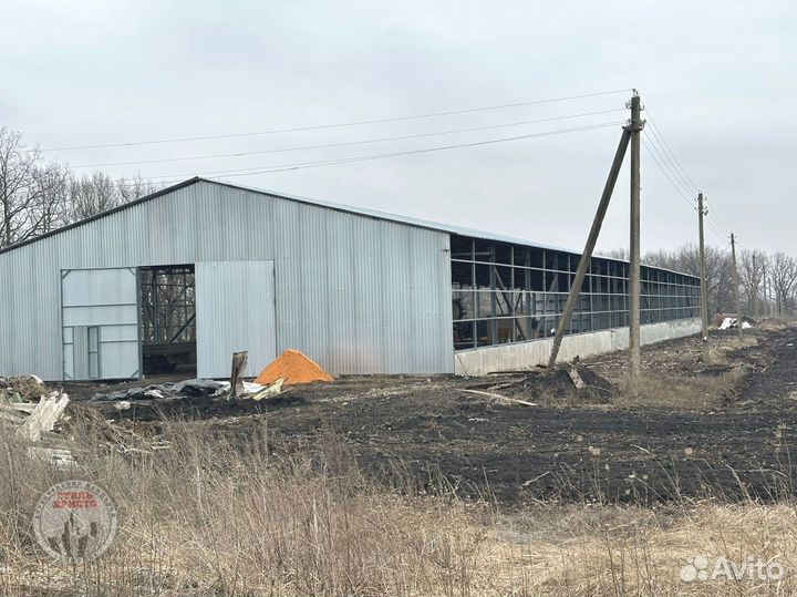 Ангар с монтажом любого размера