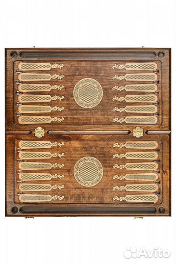 Нарды резные Парочка оленей 61 х 60 см бук Армения 62472