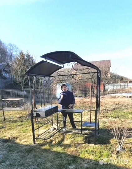 Мангал в стиле лофт