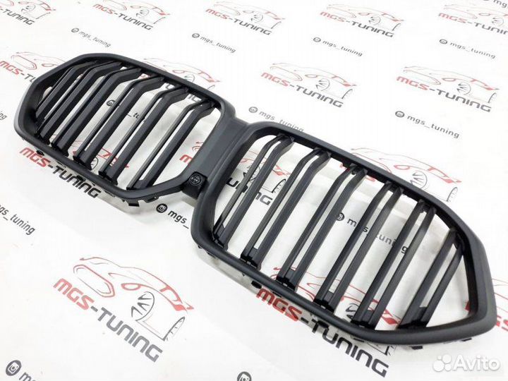 Решетка в BMW Х6 G06 стиль Х6М Черный мат