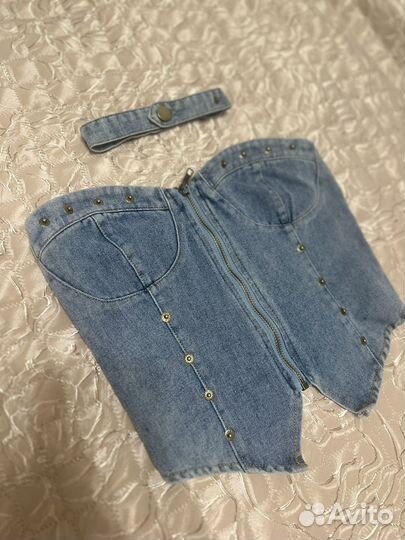 Джинсовый топ