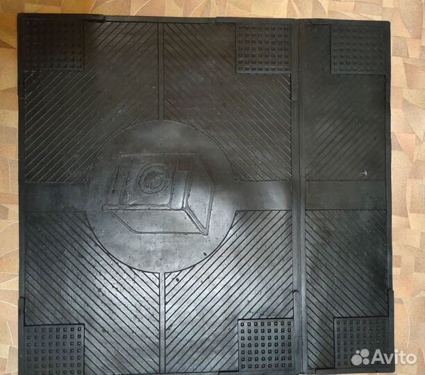 Резиновый антивибрационный коврик vortex 62x65x0,7