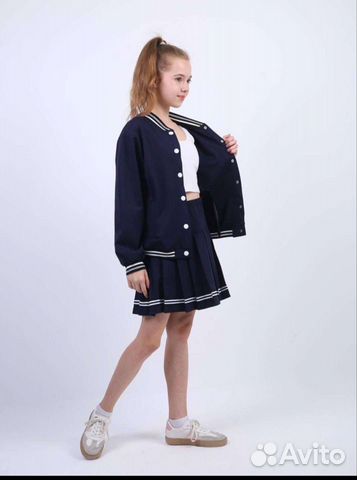 Школьный костюм с бомбером для девочек объявление продам