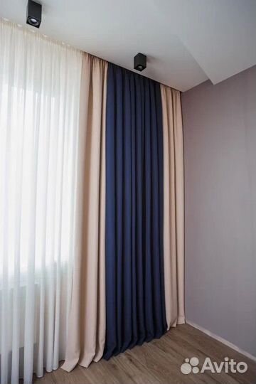 Штора из белой вуали 400х270