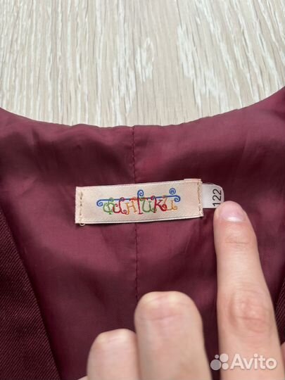 Школьная форма для девочки 122 бордовая