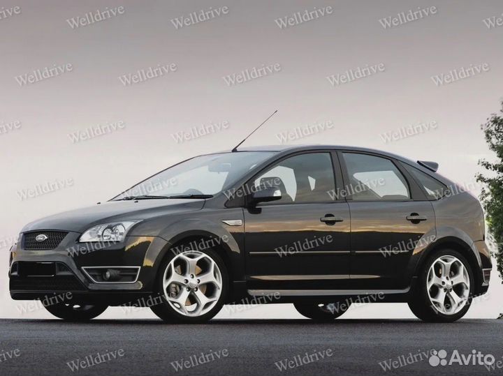 Накладки на пороги Ford Focus 2 2004-2011 тюнинг