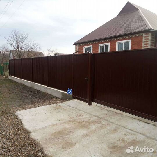 Забор, навесы, ворота,калитки