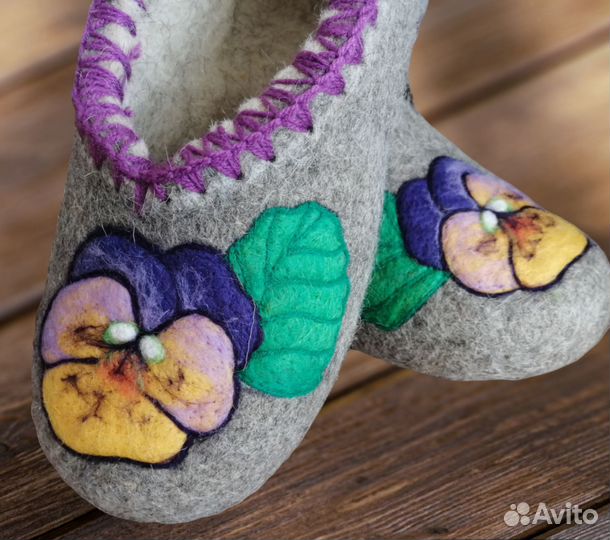 Тапочки войлочные