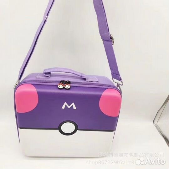 Сумка с Чехлом для Nintendo Switch Фиолетовая Поке