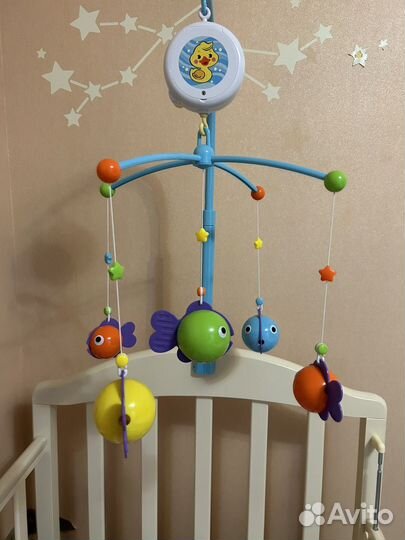 Мобиль, горка angelcare, развив.коврик