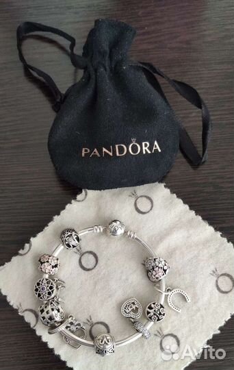 Браслет Pandora + Шармы