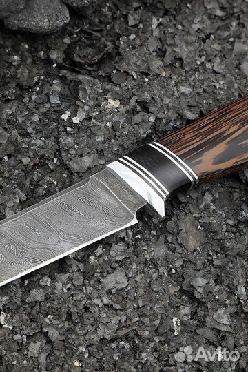Нож Ирбис дамаск рукоять венге