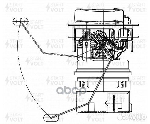 Модуль топл. насоса peugeot 406 (95) 1.8I/2.0I