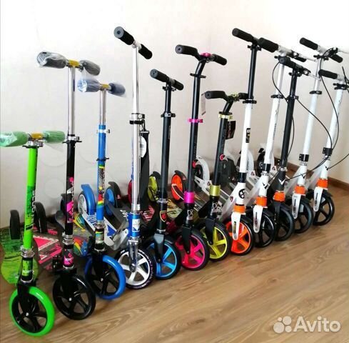 Самокат все вналичии, большие колеса - до 100 кг