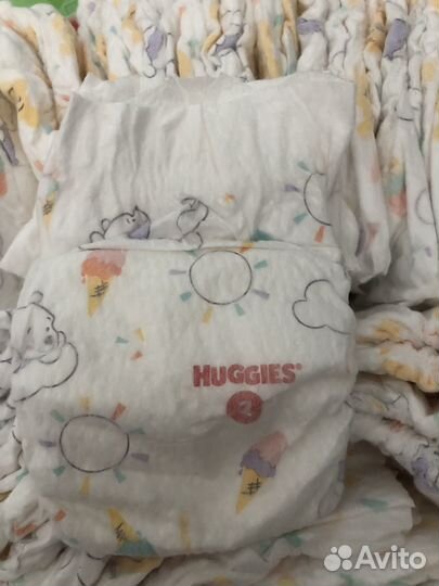 Остатки памперсов Huggies elite soft 2