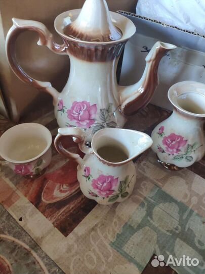 Сервиз чайный розы пионы